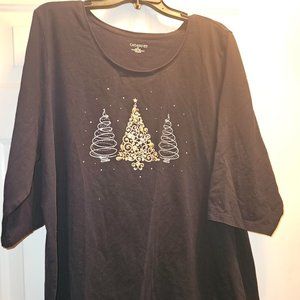 Black Christmas Top